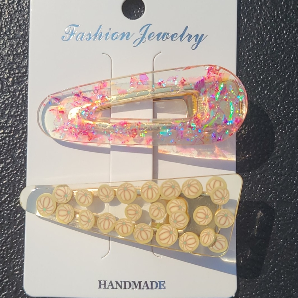 Fall Acrylic Barrette Set